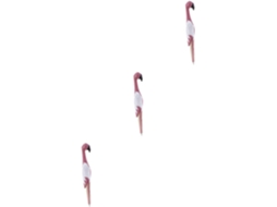 Conjunto De 3 Canetas Esferográficas Nuobesty Com Design Flamingo,