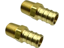 Adaptador De Mangueira Jardim 2 Peças, Água Latão 1/2 Polegada Pex