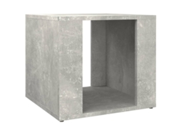 Bedside Table, Bedside Tables Vidaxl Cinzeto Madeira Processada (n/a)