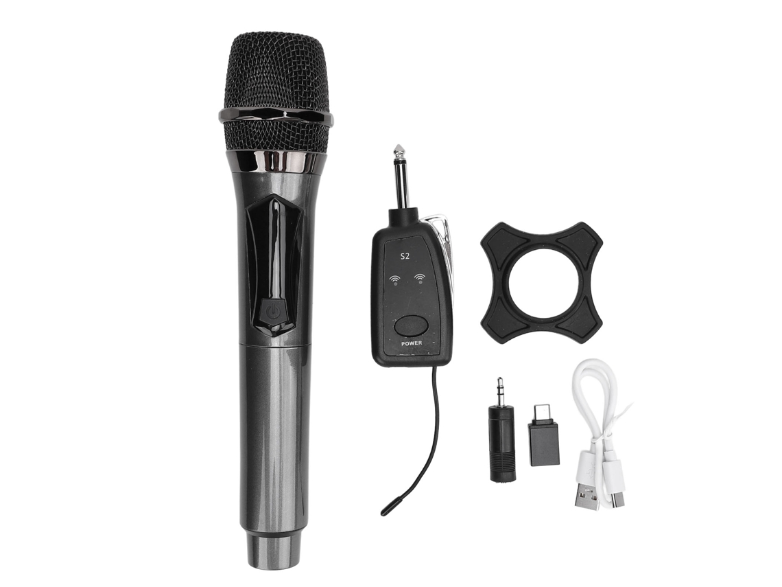 Microfone Sem Fio LAXISCREED 2.4g Dinâmico para Cantar