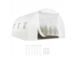Serra Has Tunnel With 2 Aste Rimovibili Is Doors Is Windows Has Steel. In Steel Zincato Is Foot. 396x300x200 Cm. White