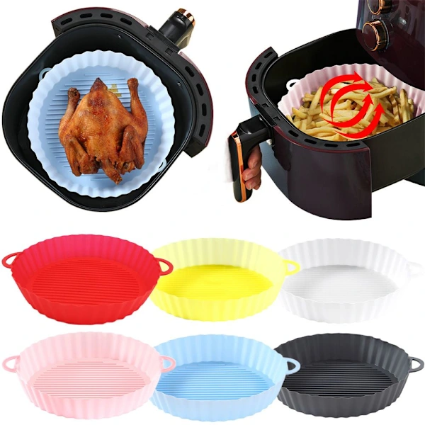 Forma De Silicone Cinza Para Fritadeira A Ar