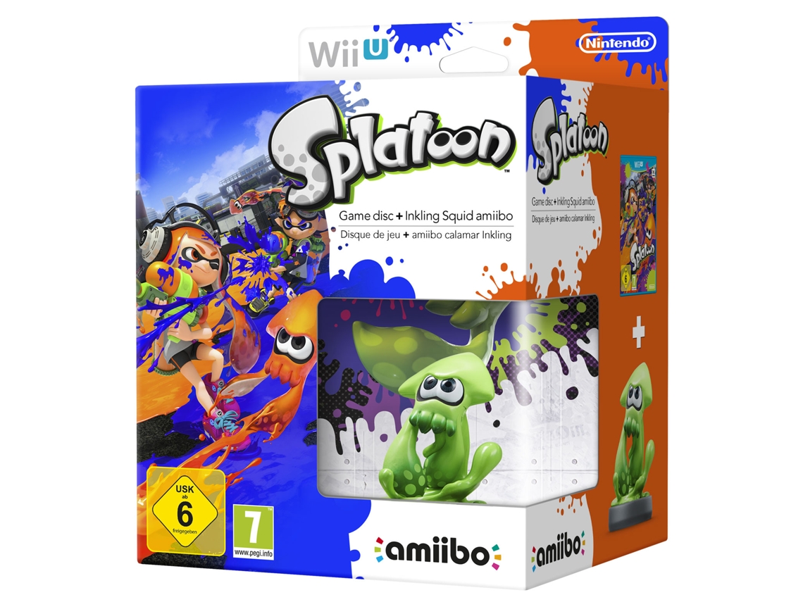 Jogo Nintendo Wii U Splatoon + Figura Amiibo Lula Inkling
