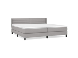 Box Spring Bed, Box Spring Beds Vidaxl Cinzeto Tecido (200 X 200 Cm)