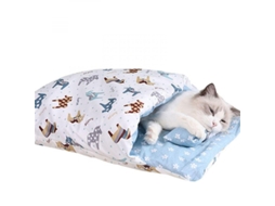 2026 cama para Gato Dormitório Tipo Caverna Abaixável Quente Inverno Mascota Pequena S F