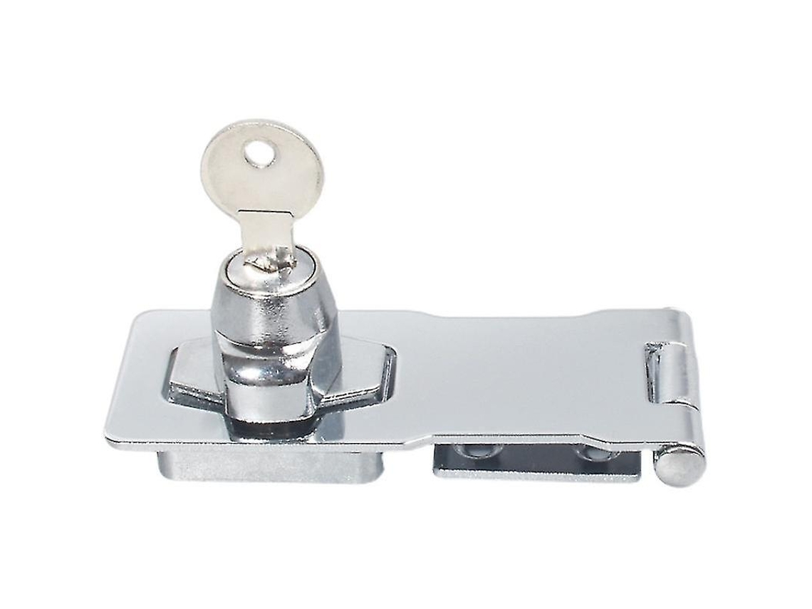 Fechadura De Metal Com Cadeado E Chave Ferragens Cromadas Para Trancar Portas De Galpões, Armários, Gavetas, Móveis (pacote Com Aquaforge