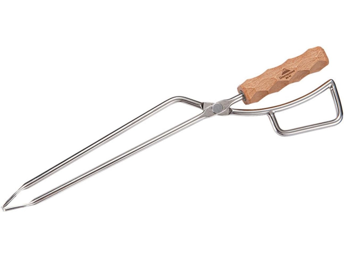 Pinça De Aço Inoxidável Yardwe Com Clipe, Utensílio Prático Para Churrasco, Ideal Para Lareiras E Grelhas, Com Design