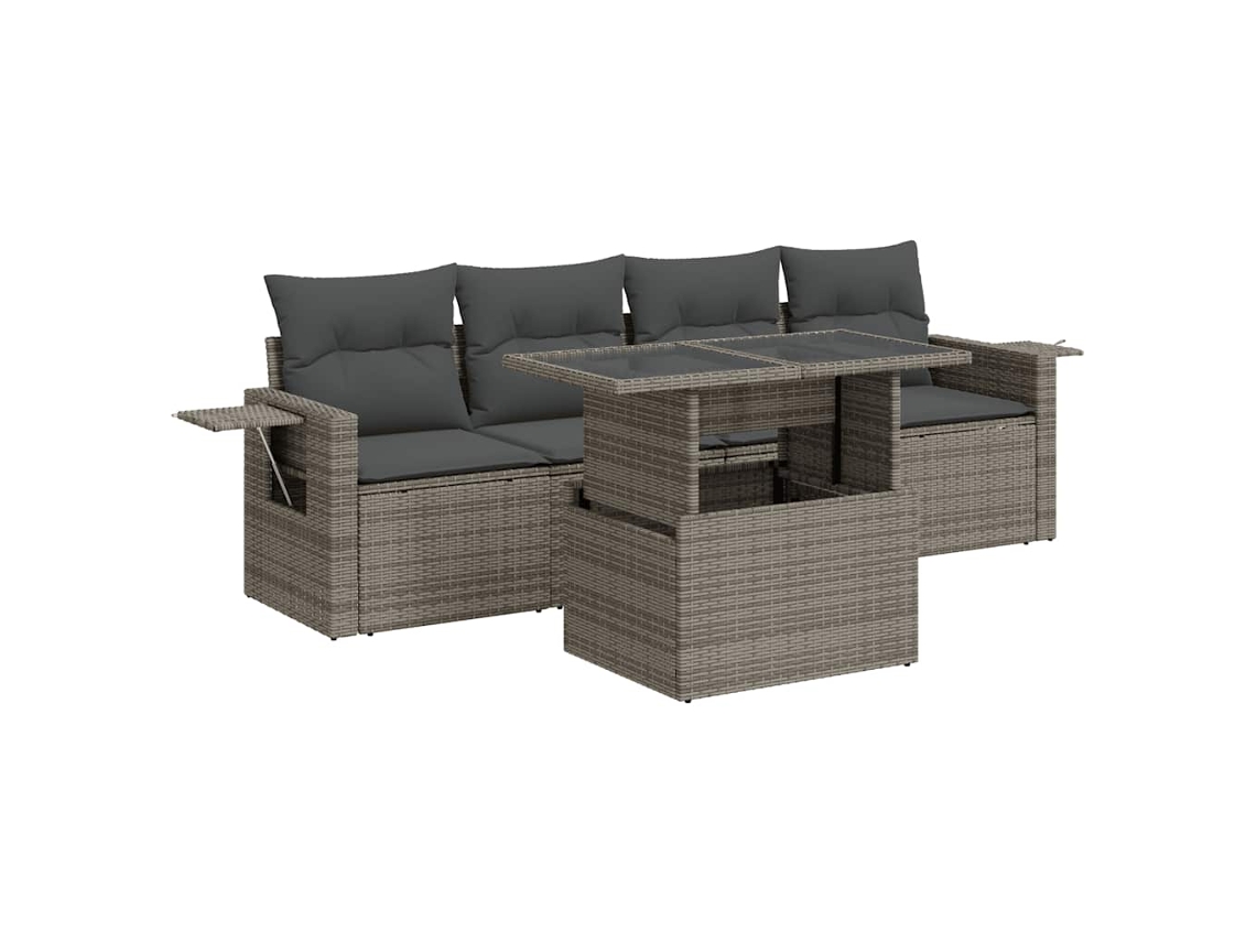 Garden Sofa Set, Garden Sofa Sets Vidaxl Cinzeto Rattan / Vime (n/a)