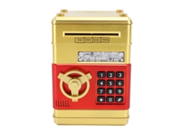 Caixa de Economia Mini Atm LAXISCREED Ouro com Senha
