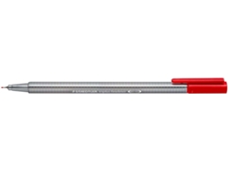 Marcador De Ponta Fina Staedtler Triplus Fineliner 334 Linha 0,3 Mm Tinta À Base De Água Cor Vermelha