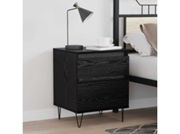 Vidaxl Armário de Cama com Gaveta Carvalho Preto 40 X 35 X 50 Cm
