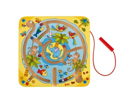 Jogo Didático GOKI Madeira - Azul - 21 x 21 x 1,7 cm)