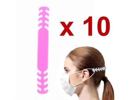 Extensões De Sangue De Máscara Pacote De 10 Unidades Rosa Gancho Antiderrapante Laços De Suspensão Fixador De Faixa Ajustável Nalissa