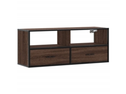 Móvel P/ Tv em Derivados de Madeira/metal Carvalho Castanho MAISON EXCLUSIVE (100x31x39,5 cm)