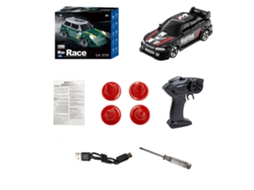 Verde Escurokfplan Kf33 Rtr 1/64 2.4g 4wd Mini Drift Rc Esportivo Luz Led Alta Velocidade On road Decoração Mesa Brinquedo MDUG