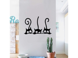 Adesivos Muraux Chat Paresseux Décoration De La Maison Adesivos Muraux Muraux Art Papier Peint Autocollants Em Vinil Para Animaux 57x37 Cm