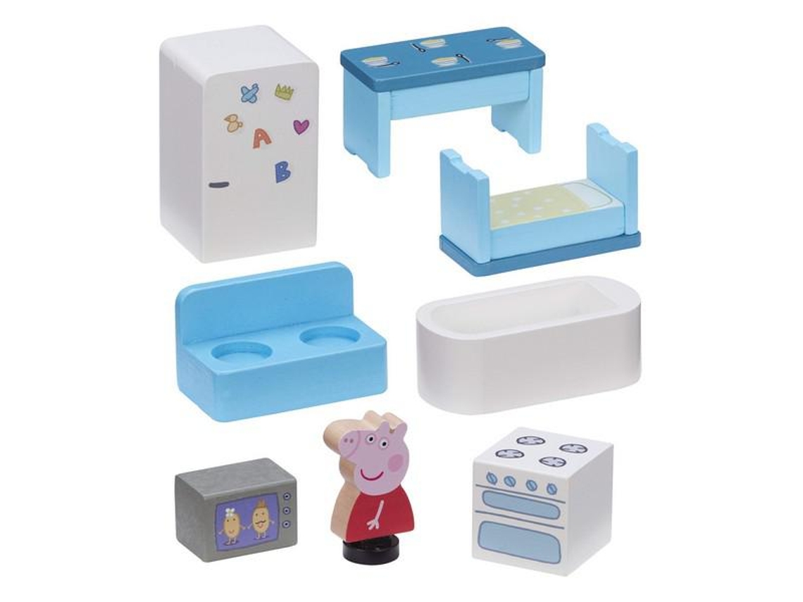 Peppa Pig A Casa de Madeira com Figura e Mobiliário Bandai CO07213