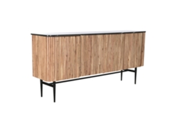 Buffet em Acácia com Mármore Preto, 170x40x80cm ALEXANDRA HOUSE LIVING