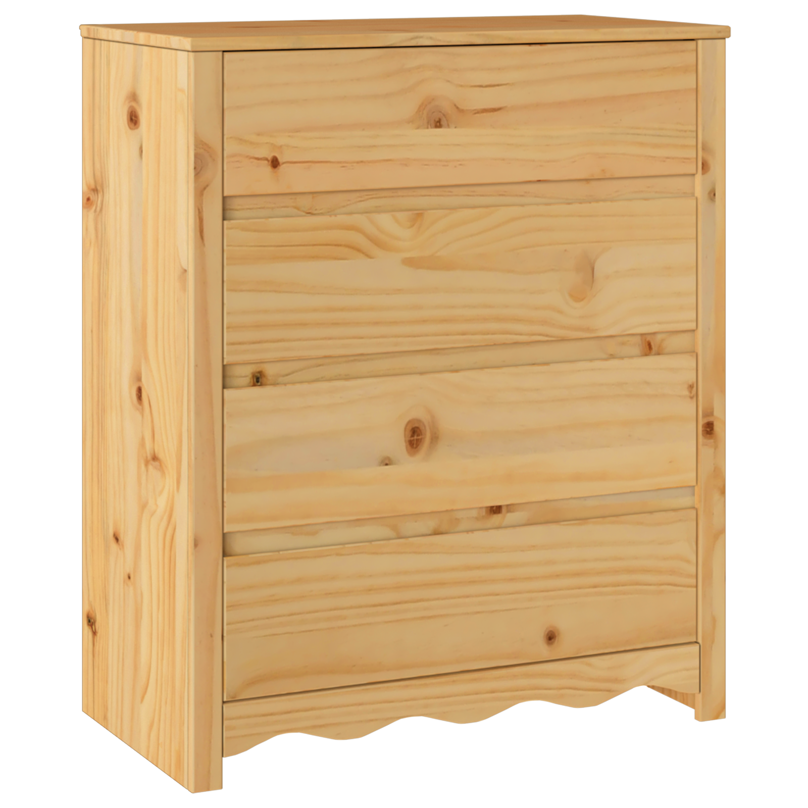 Baú De Gavetas Castanho Ostra Vidaxl Brown (76,5x40x91 Cm)