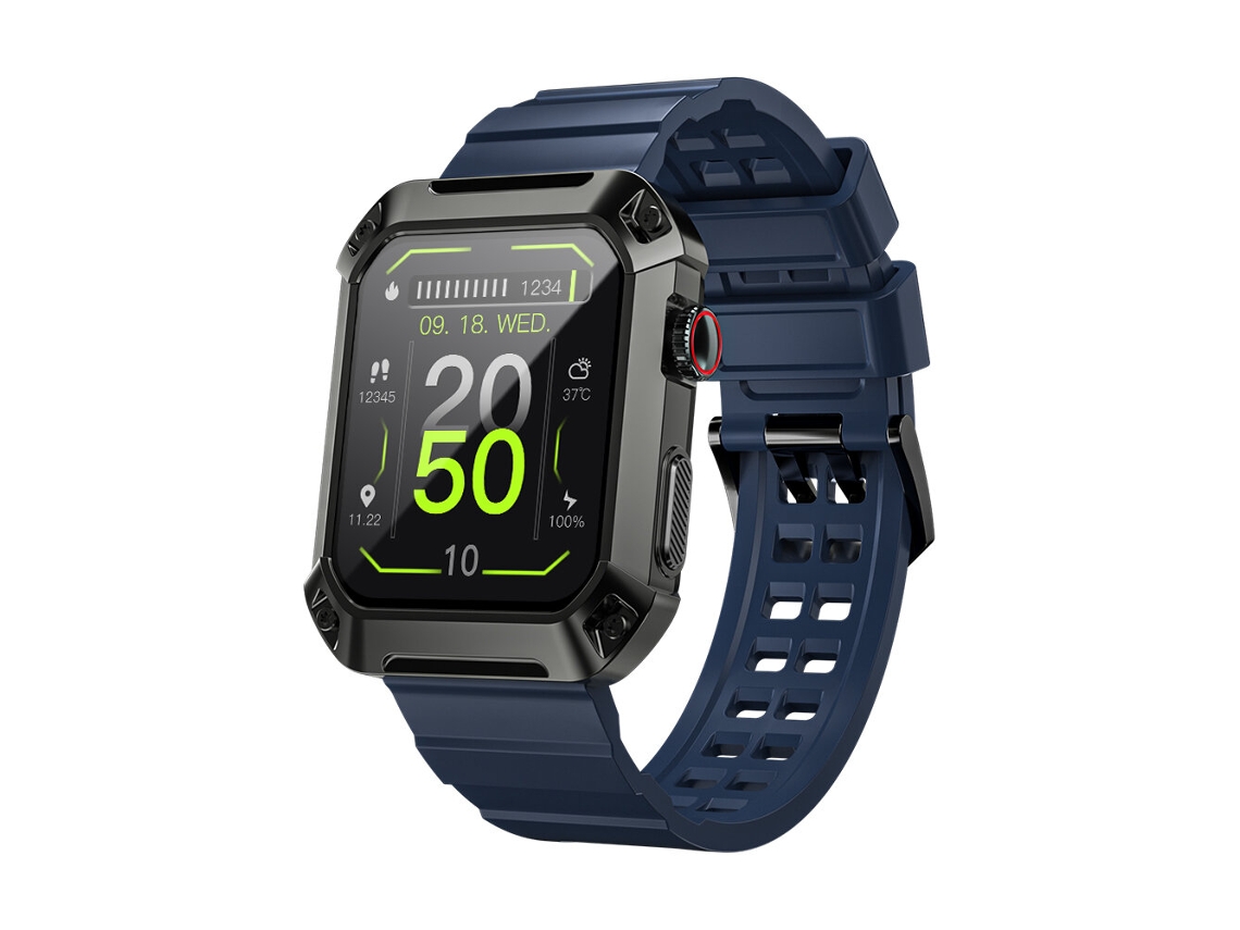 Green Lokmat Ocean 2 Pro Ecrã Hd De 1,85 Polegadas Bluetooth Chamada Frequência Cardíaca Pressão Arterial Monitor Spo2 Relógio Inteligente 450mah Mdug
