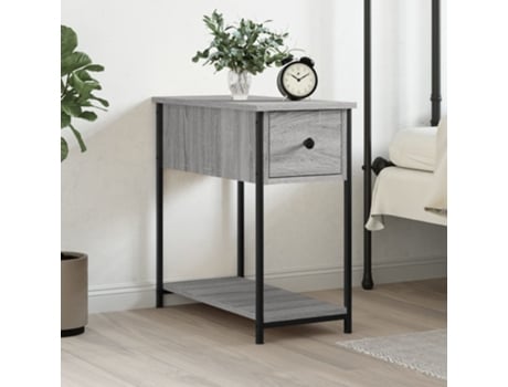 Mesa de Cabeceira 30X60X60 Cm Derivados Madeira Sonoma Cinza VIDAXL