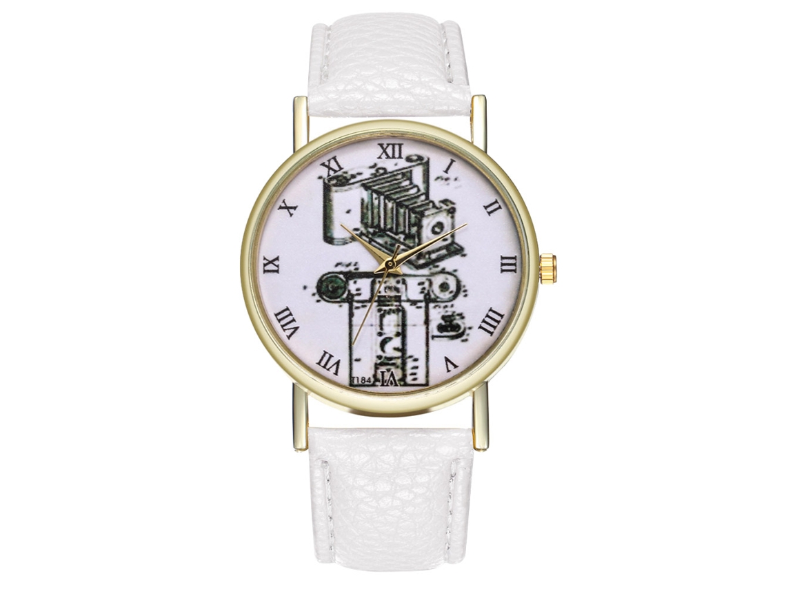 Reloj De Mujer Zhoulianfa Cuero Quartz Reloj De Negocios T303-a Camara Blanco