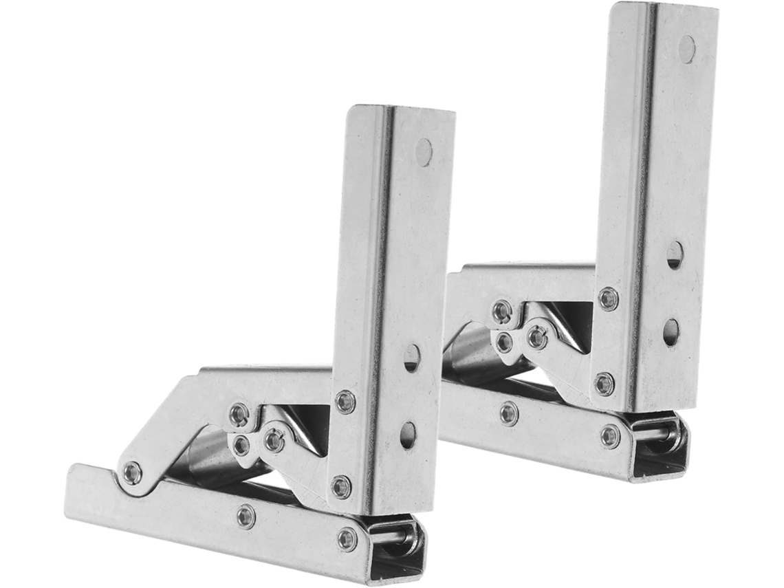 2 Dobradiças Dobráveis Reforçadas Para Armários, Em Aço Laminado A
