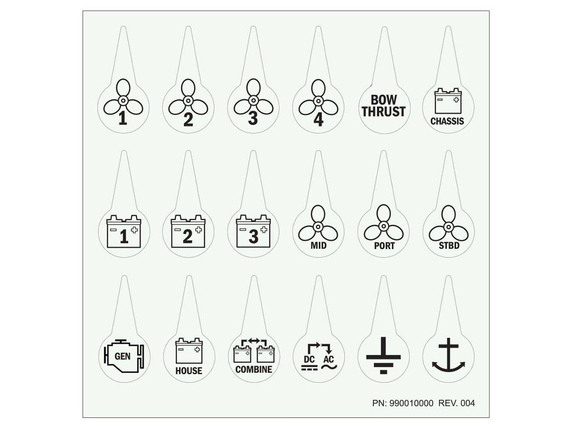 BLUE SEA Icon Circuit Identification Label Kit