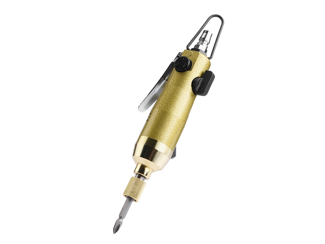 Parafusadeira pneumática industrial reversível de 1/4" 9000 rpm (dourada)