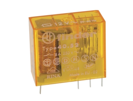 Rele Mini Para C.i. 2 Contatos Reversivel 12vac 8a