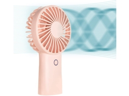 Ventilador Portátil Portátil 20h Max Cooling Time Mini Ventilador De Mão, 4000mah Ventilador Pessoal Recarregável Usb, 3 Velocidades Yizhood (rosa)