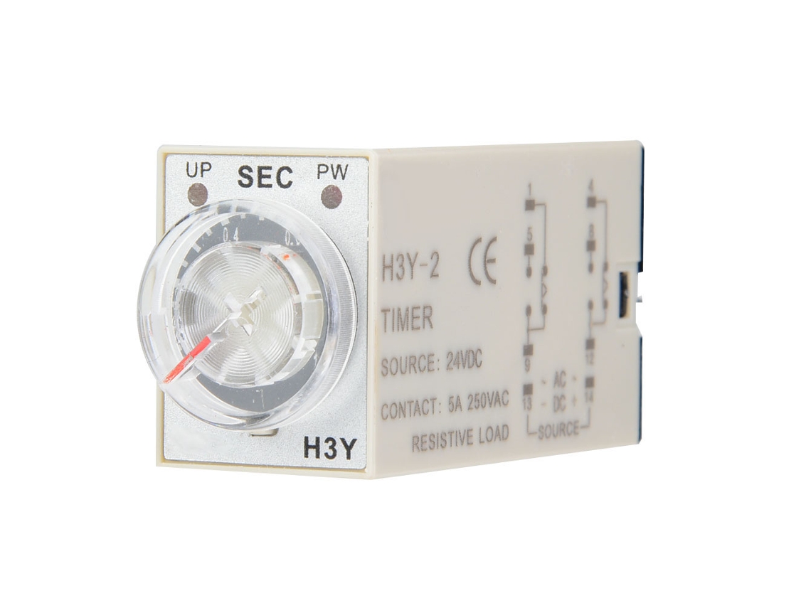 Relé De Tempo Dc 24v Laxiscreed Com Atraso E Controlo Para Automação Elétrica