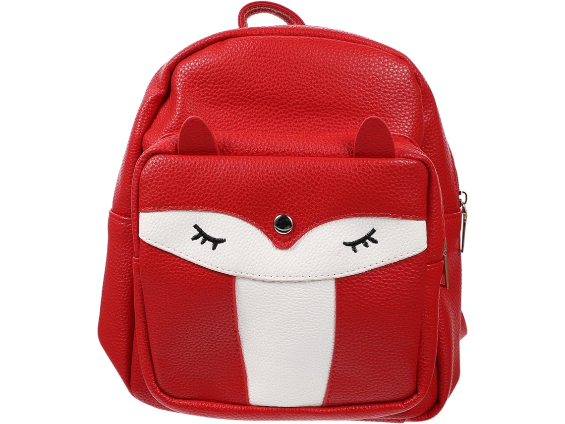 Bolsa de Ombro Healeved Moderna e Elegante em Formato Raposa, Armazenamento Original Casual, Vermelha. 26,00 X