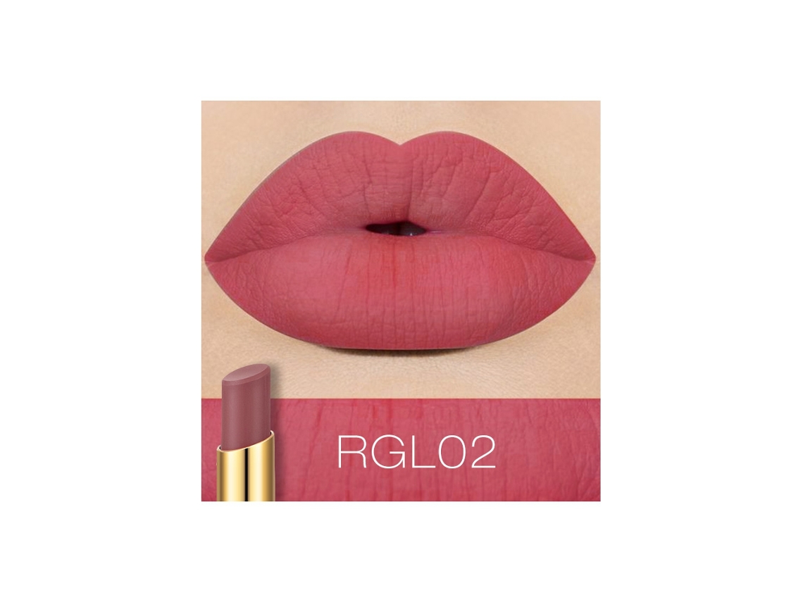 Batom Matte Hidratante De Longa Duração Em Tubo Retangular Rgl02