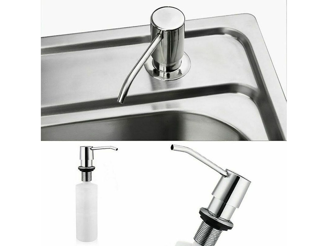 Dispensador De Jabón Recesado Plástico 300ml Giratorio 360° Accesorio Cocina Baño 2025