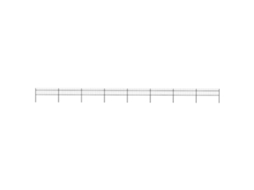 Vidaxl Cerca De Jardim Com Topo Em Forma De Lança Em Aço 1426x60 Cm, Preta