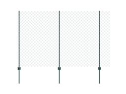 Conjunto 1 Painéis De Cercas Exteriores Vidaxl Verde Aço (10 X 1,5 M)