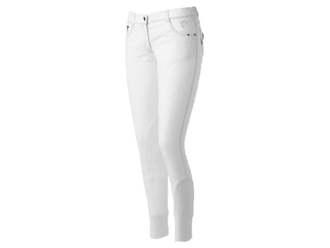 Calças Equitação Texas Jean Branco 42Equitheme