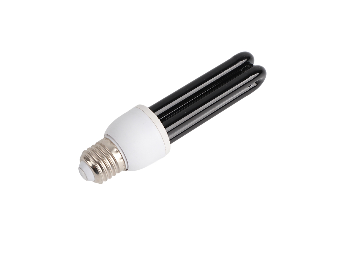 Lâmpada CFL UV E27 blacklight 15W, germicida, para bar, nightclub, matar pragas | S/MARCA