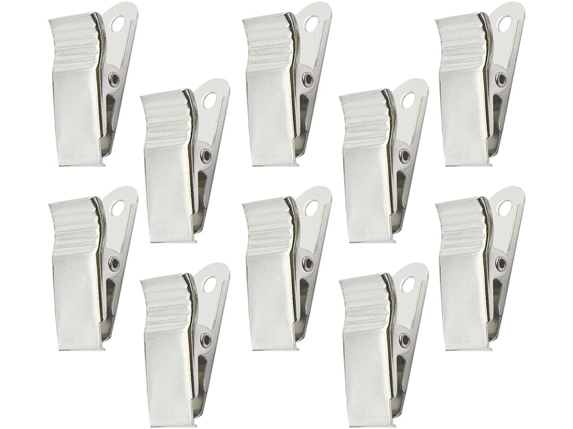 Hemoton Crachás E Credenciais Clips Metal Mola, Material Metálico Durável, Cor Prateada, 100 Unidades