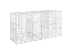 Gabion Basket, Gabion Baskets Vidaxl Prateado Ferro (300 X 100 X 150 Cm)