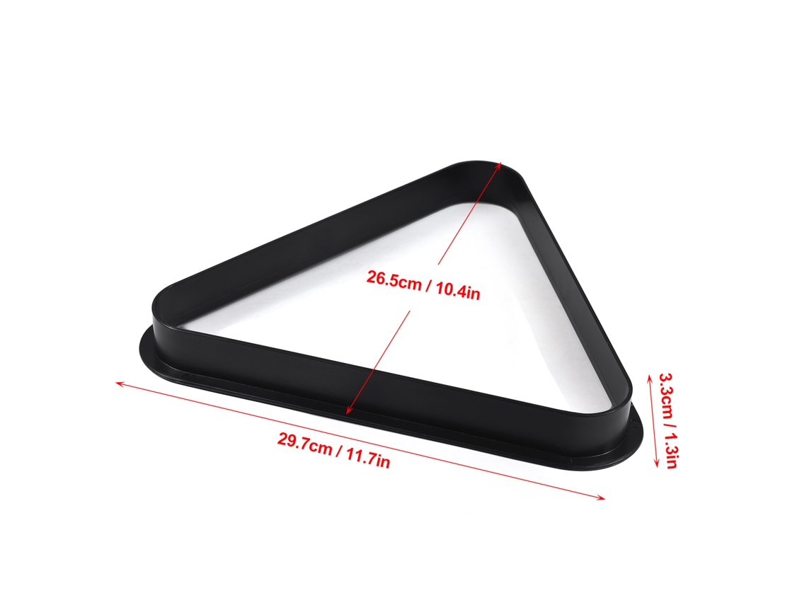 RACK BUSINESS triângulo de bolas de bilhar em plástico, ajusta bolas de 2 1/4" para bilhar e pool