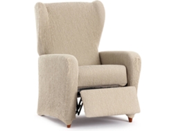 Capa de Poltrona Relax EYSA Premium Troya Tecido Elástico (75 x 90 x 100 cm - Poliéster e Algodão - Crudo)