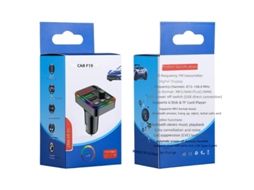 Transmissor Bluetooth para Carro, MP3 Player, Sem Perdas, Carregador USB, Isqueiro