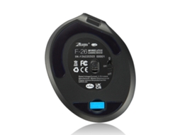 Zelotes F-26 Rato Óptico Vertical Ergonômico Sem Fio 2.4g 6 Teclas 3 Marchas De Velocidade 600mah Preto