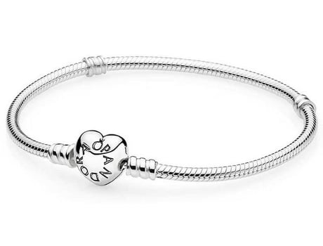 Pulseira PANDORA  PULS AG FECHO CORACAO PK3 13g