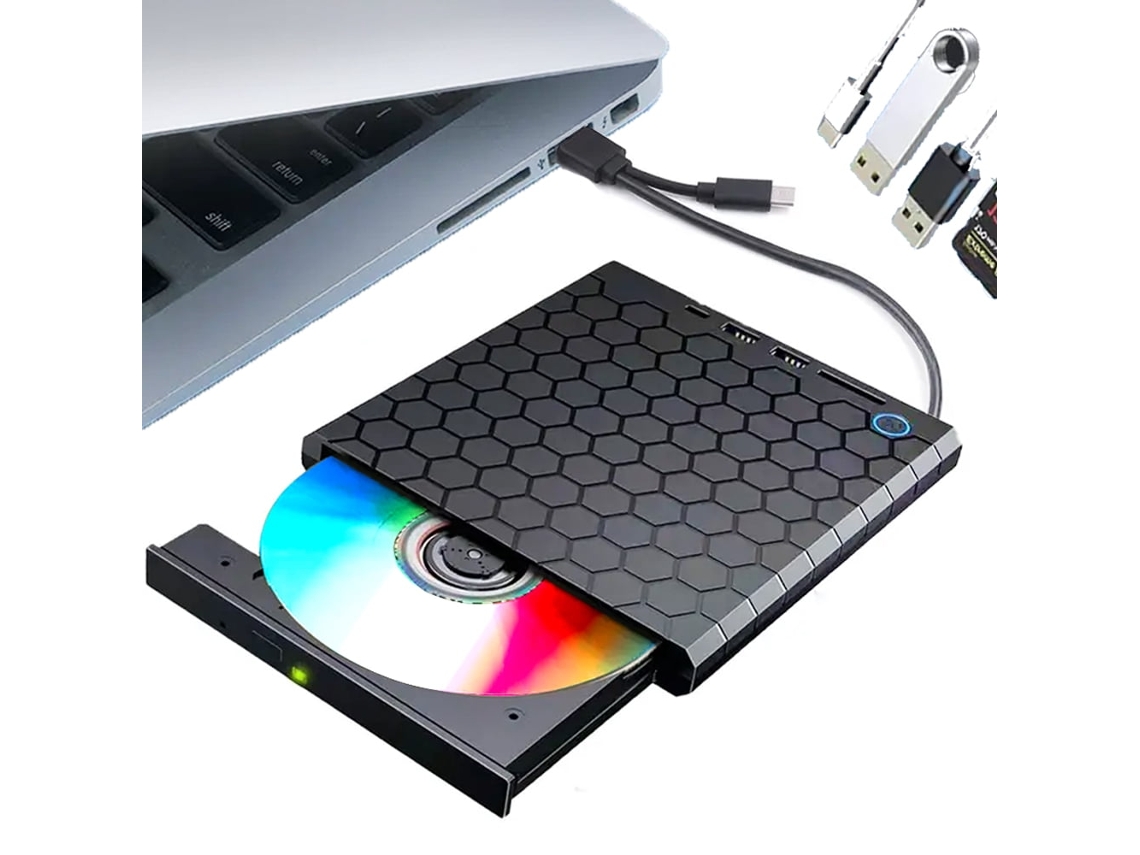 Gravador Externo de Dvd/cd e Reprodutor de Dvd AQUAFORGE
