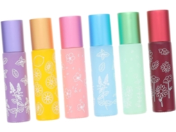 De 6 Frascos Roll-on Recarregáveis Para Óleos Essenciais Com Estampas Exclusivas.