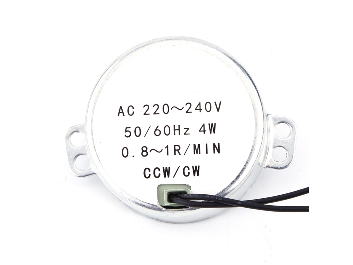 Yuru motor Síncrono de Ca 220 240v 4w Engrenado 0.8 1rpm Cw/ccw 7x5x5cm 100g