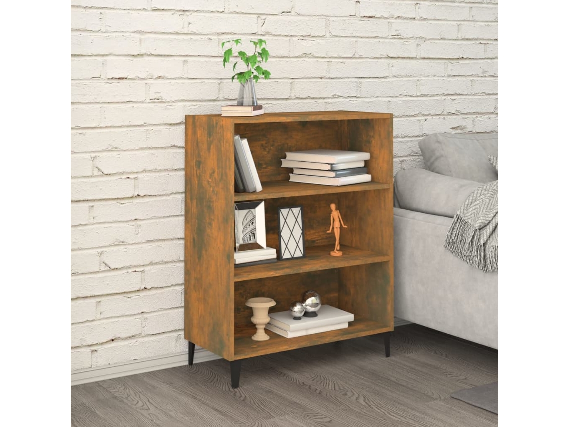 Aparador 69,5x32,5x90 cm Madera Procesada Color Roble Ahumado